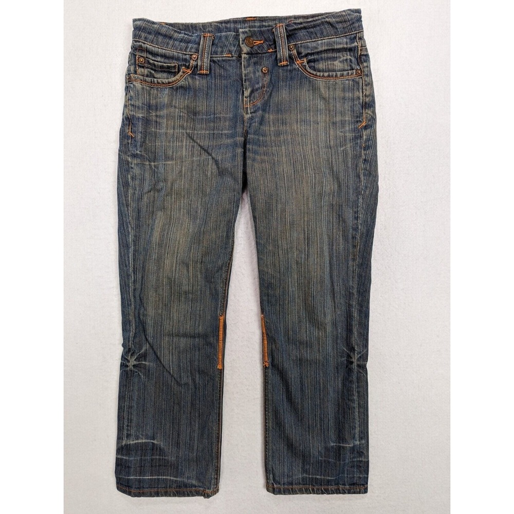Seven 7 Premium Capri Womens Jeans Size 28‎ Cotton Blue